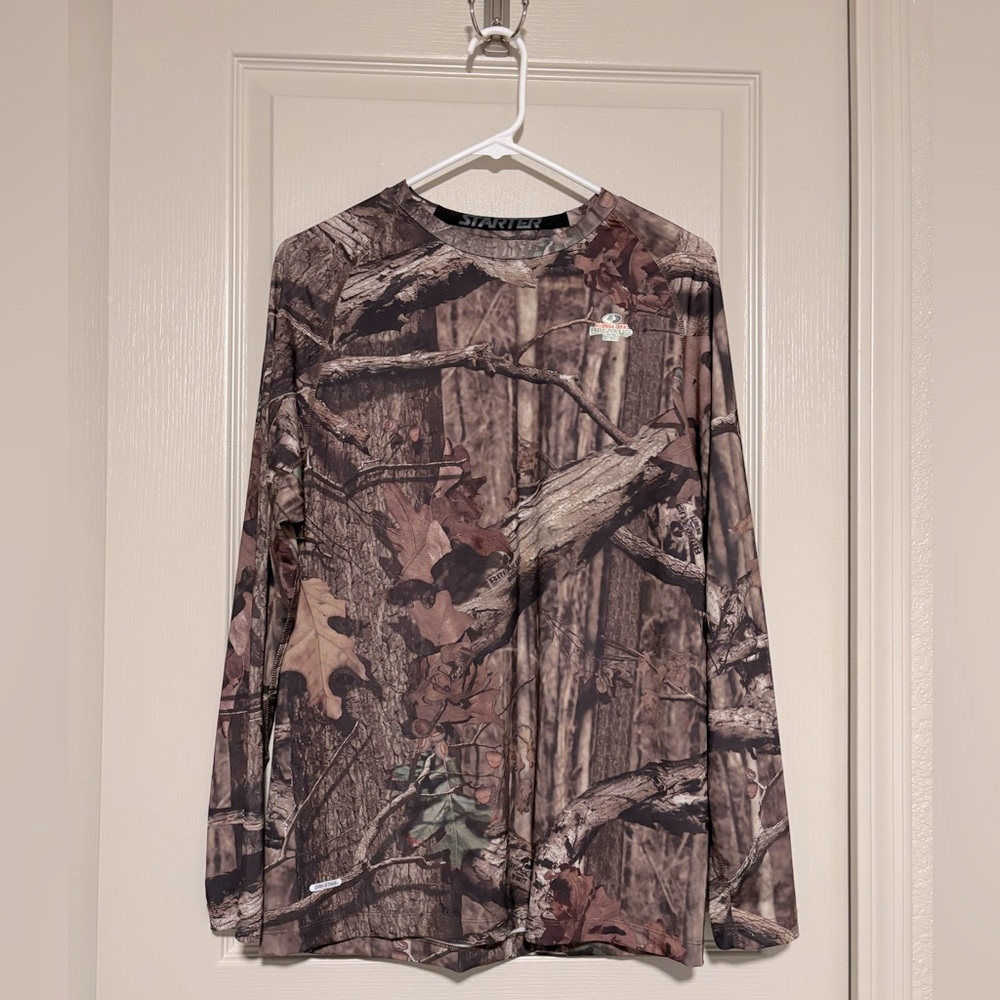 Mossy Oak Men's Camouflage Long Sleeve Shirt Size Large